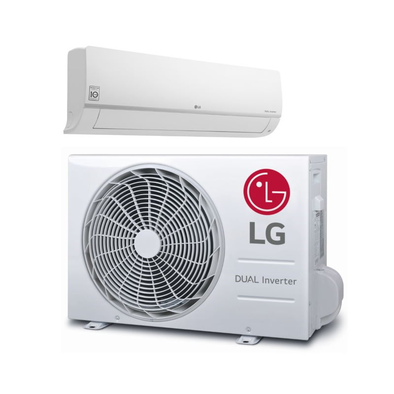 LG Airco installatie binnen- en buitenunit